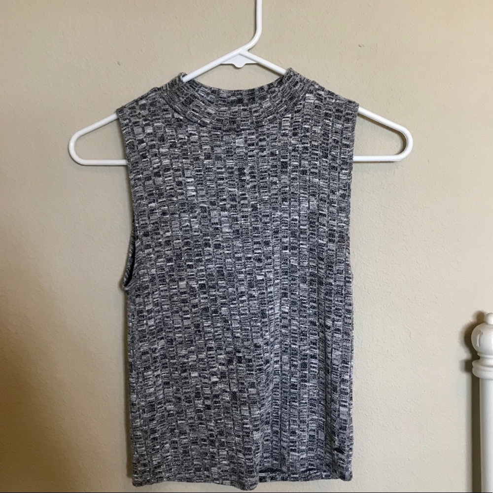 Grey Heathered Turtle Neck